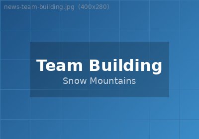 Team Building Snow Mountains